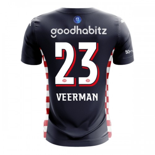 Fotbollskläder PSV Eindhoven Veerman 23 Bortatröja 2025-26 - Kortärmad Fotbollskläder PSV Eindhoven Veerman 23 Bortatröja 2025-26 - Kortärmad